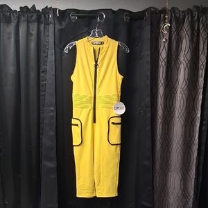 Yellow Sleeveless Jumpsuit